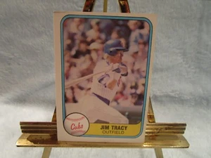 Jim Tracy, Outfield, Chicago Cubs, 1981 Fleer Corp #308 - Picture 1 of 2
