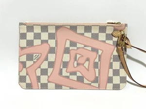 LOUIS VUITTON Schachbrett Azur Tahitienne Baby rosa rosa Tasche Clutch Bag 🙂 🙂 🙂 - Bild 1 von 6