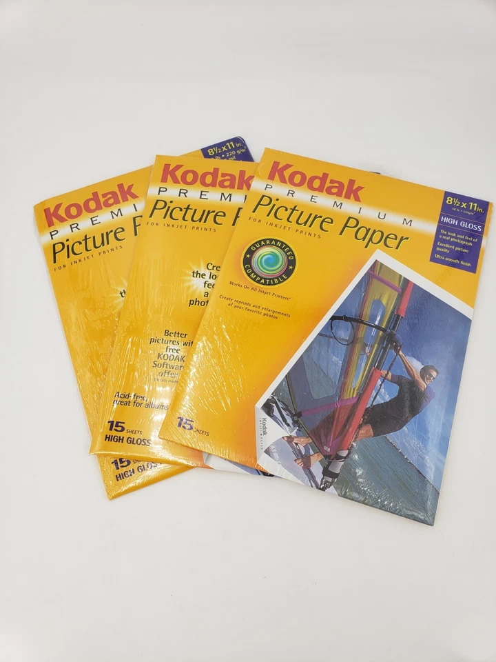 Kodak Premium Picture Paper 4x6" High Gloss 175 Sheets Inkjet Printer Photo