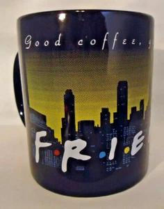 DE COLECCIÓN 1995 PROGRAMA DE TV "FRIENDS" BUEN CAFÉ, BUENOS AMIGOS TAZA DE CAFÉ WARNER BROS. - Imagen 1 de 5