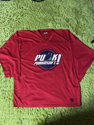 Camiseta de hóquei "Puck Parkinson's" - Vermelha - G - Imagem 1 de 3