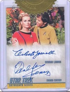 TOS Captain's Collection DA37 Celeste Yarnall WK 6-Case Incentive Dual Autograph - Picture 1 of 1