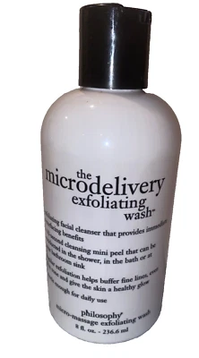 Nuevo lavado exfoliante Philosophy Microdelivery Micromasaje 8 fl oz  Foto 1 de 4