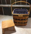 JW Collection LONGABERGER 1999 Edition Miniature Two Pie Basket Liner Protector