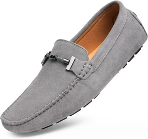 Go Tour New Mens Casual Loafers Moccasins Slip On Driving Shoes Gray(AMAZON) - Bild 1 von 6