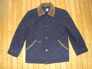 POLO RALPH LAUREN KID'S BOY SNAP UP QUILTED JACKET SIZE MEDIUM (10-12) GREAT! - Picture 1 of 15