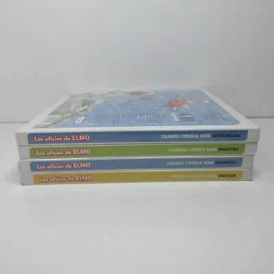 Lot of 4 Sesame Street Spanish Puzzle Books - Maestro/Bombero/Doctor - New - Image 1 of 4