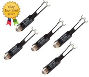 Paquete de 5 adaptadores de antena de 75 ohmios a 300 ohmios UHF VHF FM transformador a juego convertidor - Imagen 1 de 12