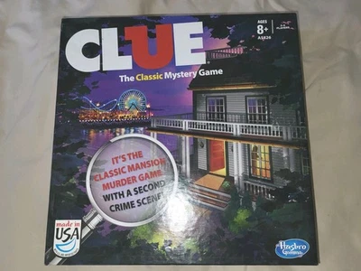 Hasbro Clue Game 2013 Edition The Classic Mystery Murder Game Used Open Box VG - Image 1 of 4