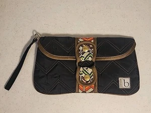 Cinda B Ravinia Black Wrap-A-Round Clutch Durable - Picture 1 of 4