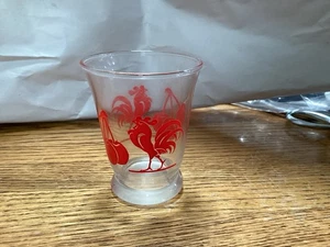 Vintage Rooster Juice Glasses. Set Of 4 - Picture 1 of 2