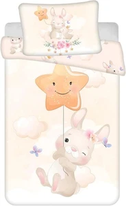 Jerry Fabrics Babybettwäsche Wendebettwäsche Set Bunny Star Baby 100x135+40x60cm - Bild 1 von 3