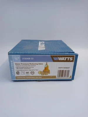 Watts LF25AUB-Z3 3/4" NPT Pressure Reducing Valve 25-75PSI EDP 0009257 Lead Free - Image 1 of 4