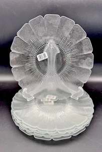 Cristal D’Arques Durand Ramo Floral Cristal Vidrio Transparente Juego de Platos de Cena 10"~7 NUEVO - Imagen 1 de 17