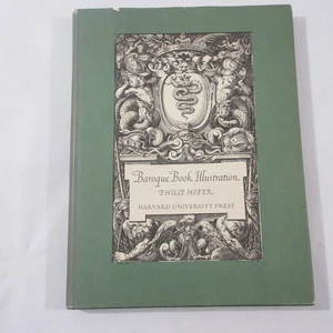 Baroque Antique Book Illustration Engraving Block Print Hofer Harvard University - Imagen 1 de 11