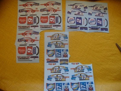  Elliott  #9  Stenhouse #17 Keselowski  #2 Challenger  1/64th  waterslide DECAL - Image 1 of 4