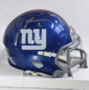 Malik Nabers Autograph Signed New York Giants Speed Mini Helmet - Fanatics - Picture 1 of 2