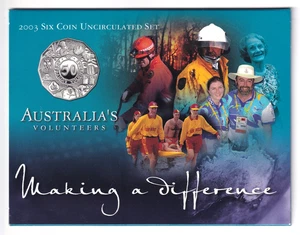 Australia. 2003 Volunteers - RAM Uncirculated MINT SET.. 6 Coins - Picture 1 of 2