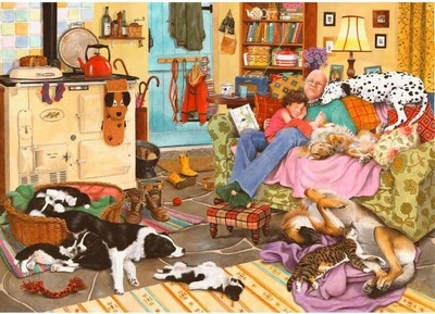 House of Puzzles Dog Tired Jigsaw Puzzle (1000 Pieces) - Image 1 of 2