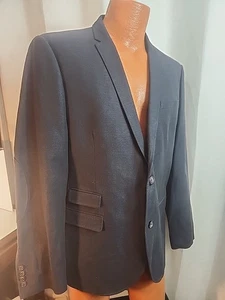 Egaro Extreme Slim Fit Blazer 46R Navy Blau Baumwolle Leinen Sport Mantel Jacke - Bild 1 von 9