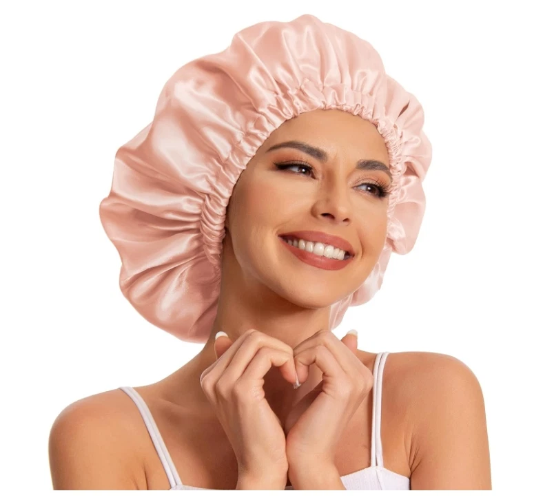 4 piezas Gorro de seda Gorro de pelo Gorro para dormir-Slouchy Gorro Sombrero Satinado Dormir Foto 1 de 1