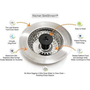 Kitchen Sink Strainer and Food Catcher That Keeps Your Drain Clog Anti-Clogging - Picture 1 of 8
