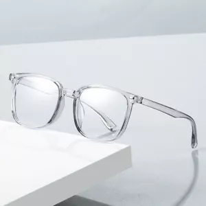Quadratische Anti Blaulicht Kurzsichtigkeit Kurzsichtigbrille für Herren Damen Retro Brille - Bild 1 von 12