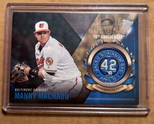 2017 Topps Jackie Robinson Day Commemorative Manny Machado #JRPC-MM Patch
