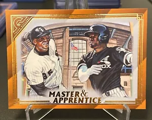 Luis Robert Frank Thomas 2020 Topps Gallery & Master Apprentice Orange #/25 - Picture 1 of 6