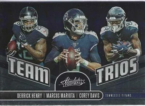 2019 Panini Absolute TENNESSEE TITANS (DERRICK HENRY / MARIOTA ...) Team Trios - Picture 1 of 2