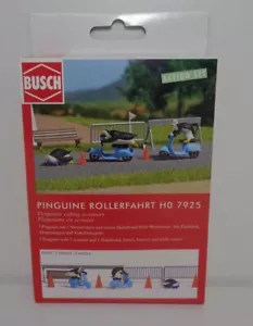 Busch H0 7925 kit di montaggio pinguini giro in scooter nuovo e confezione originale - Foto 1 di 3