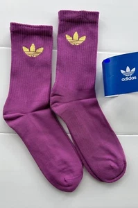 Adidas Originals gepolsterte Baumwolle Crew lila Socken groß Geschenk Männer Damen Teenager - Bild 1 von 5