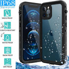 For iPhone 12/Pro Shockproof Case Waterproof Cover w/ Built-in Screen Protector