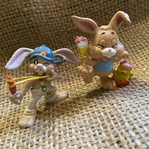 Vintage W Berrie Hase Kaninchen PVC Figuren Schleuderfarbe 1981 1980 80er Jahre Wallace - Bild 1 von 9