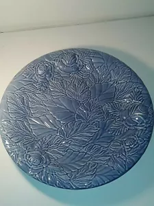 Rare Beautiful Ceramic Plate Blue Floral 1/576 - Picture 1 of 12