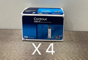 4 X Cajas de Tiras de Análisis de Glucosa en Sangre Contour Next - 400 Tiras - - Imagen 1 de 1