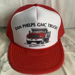 Cap Hat Driver Mesh Trucker Snapback Hat Cap Red Vintage - Picture 1 of 10