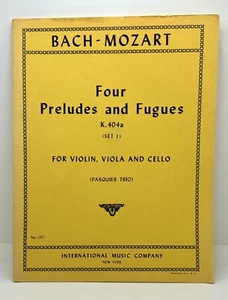 BACH-MOZART: Four Preludes and Fugues K. 404a Set 1 | Violin, Viola and Cello - Picture 1 of 5