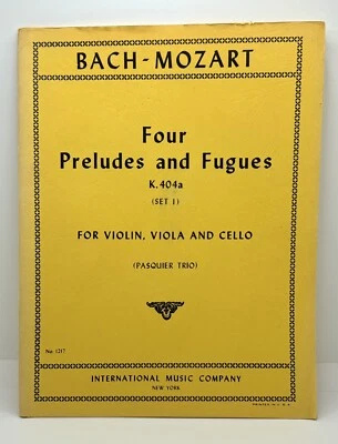 BACH-MOZART: Cuatro Preludios y Fugas K. 404a Set 1 | Violín, Viola y Violonchelo Foto 1 de 4