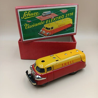 Schuco Varianto Elektro 3116 inkl. Box 50er Jahre Blechmodell Shell - Bild 1 von 4