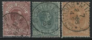 Italy 1884 Parcel Post stamps 50 and 75 centesimi and 1.25 lire used - Bild 1 von 1