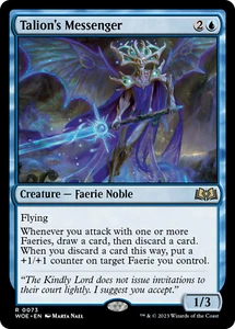 TALION'S MESSENGER X 1 N/M WILDS OF ELDRAINE MAGIC THE GATHERING - Imagen 1 de 1