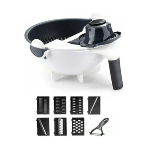9in1 5blades Vegetable Chopper Slicer Hand Cutter Food Kitchen Utensil - Picture 1 of 11