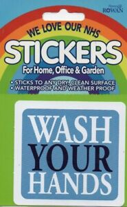 WE LOVE OUR NHS - "WASH YOUR HANDS" - STICKER - FREE UK POSTAGE
