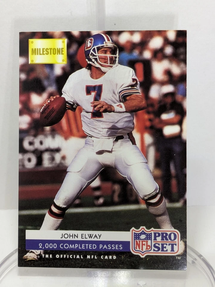 1992 Pro Set - Milestone #25 John Elway Denver Broncos Mint Condition  - Image 1 of 2