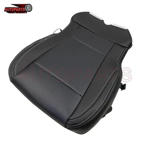 For 2015-2017 Ford F150 Pickup Front Driver Perforated Leather Seat Cover Black - Picture 1 of 7