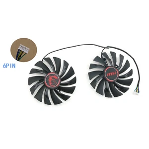 Grafik Karten Lüfter Kühler für MSI GTX950 960 970 980 980ti GAMING Ersatz Teil - Bild 1 von 10