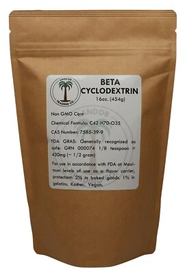 LANDOR TRADING COMPANY Beta Cyclodextrin Powder - 16 Ounces (454 grams)