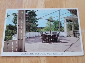 Vintage Postcard Little White House Warm Springs Georgia Franklin D Roosevelt - Picture 1 of 12