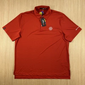 Bettinardi RLX Ralph Lauren Poloshirt Herren XL Rot Big B Spellout Golf Stretch - Bild 1 von 15
